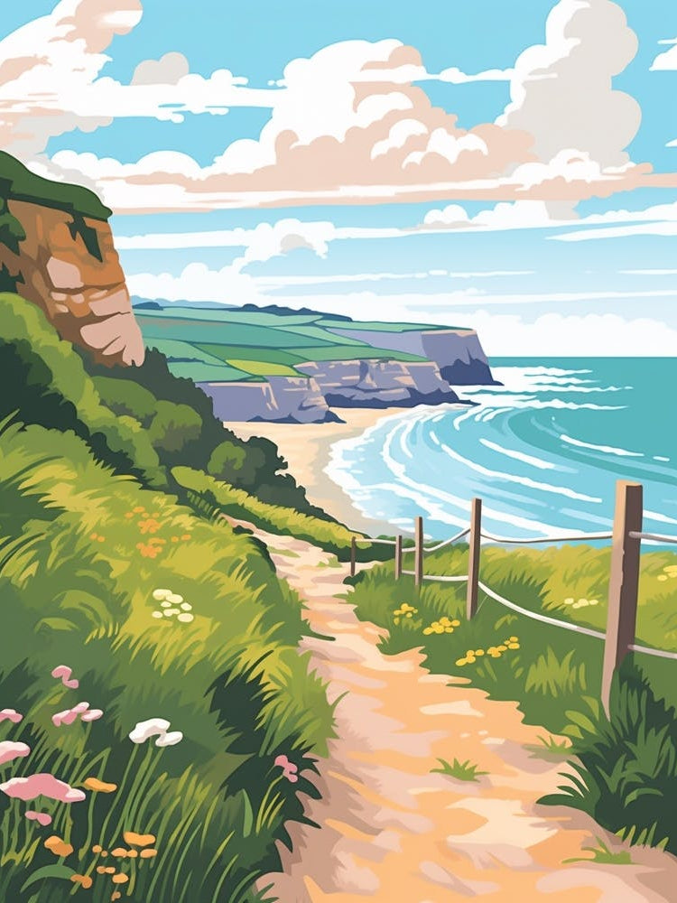 The Causeway Coast Way Northern Ireland 3 Hike Illustration