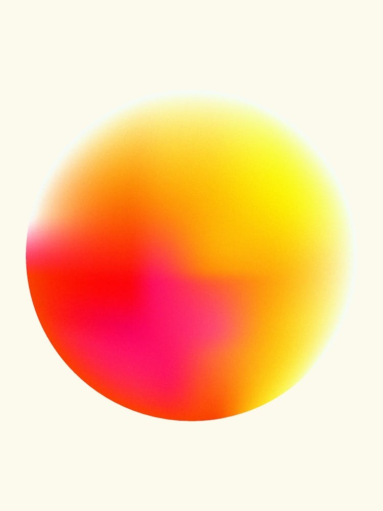 Abstarct Sphere Yellow And Orange 1