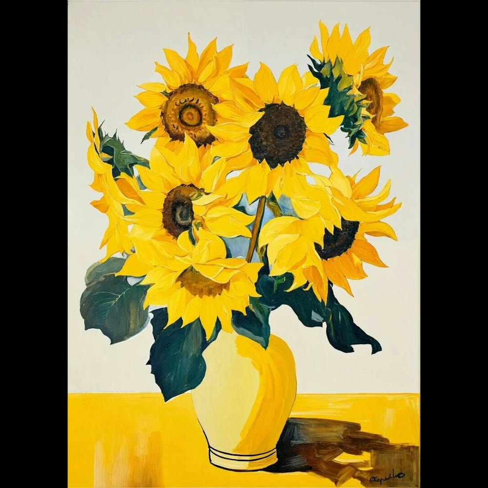 Sunflowers In A Vase 1