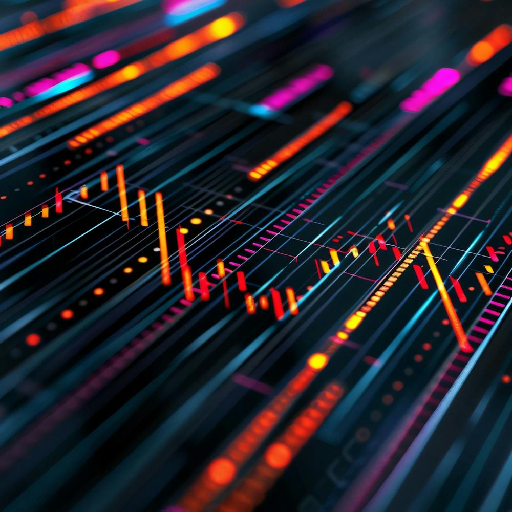 Abstract Stock Chart