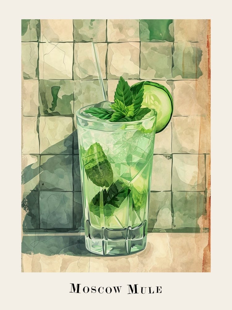 Moscow Mule Tile Poster 2