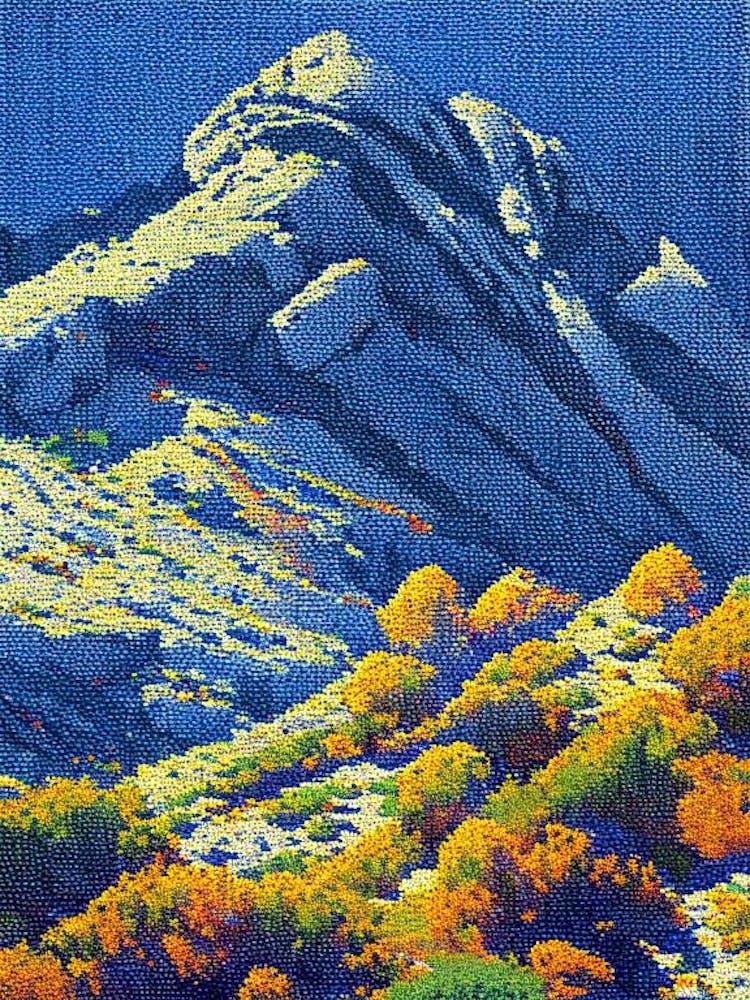 Sierra Nevada National Park Spain Pointillism