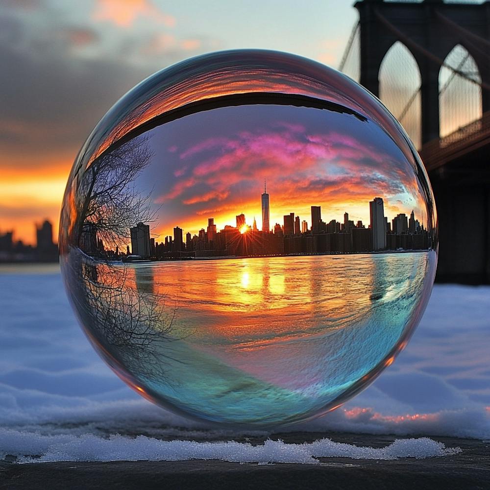Reflection In A Glass Ball