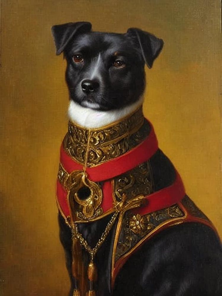 Glen Of Imaal Terrier Renaissance Portrait Oil Painting