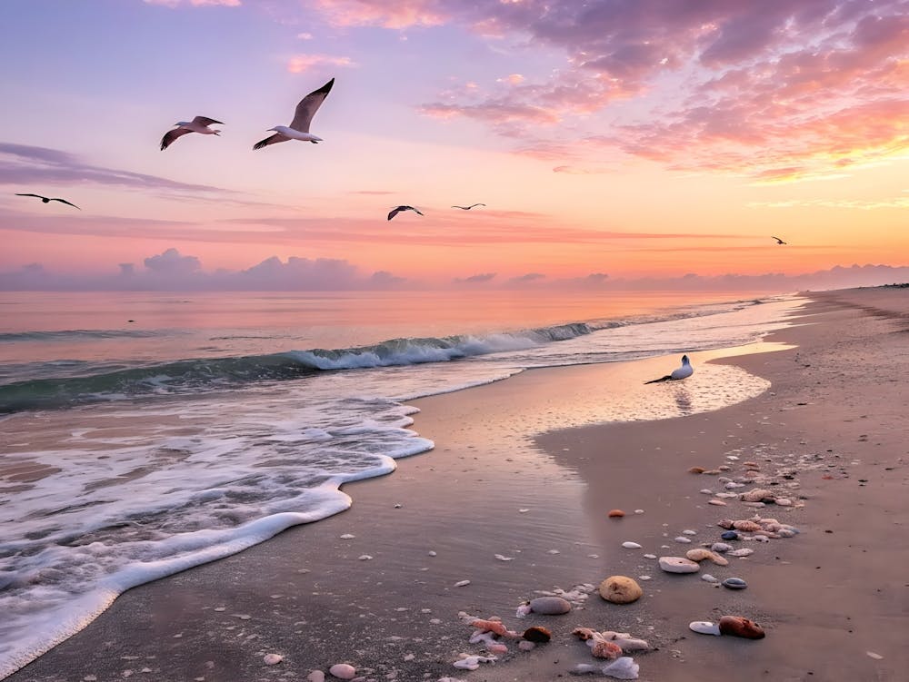 Sonnenaufgang am Strand