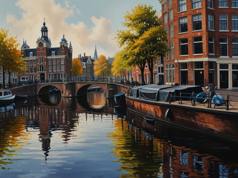 Amsterdam Canal art
