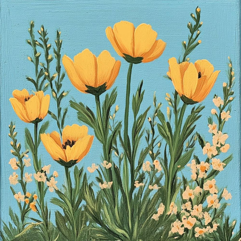 Yellow Poppies Art