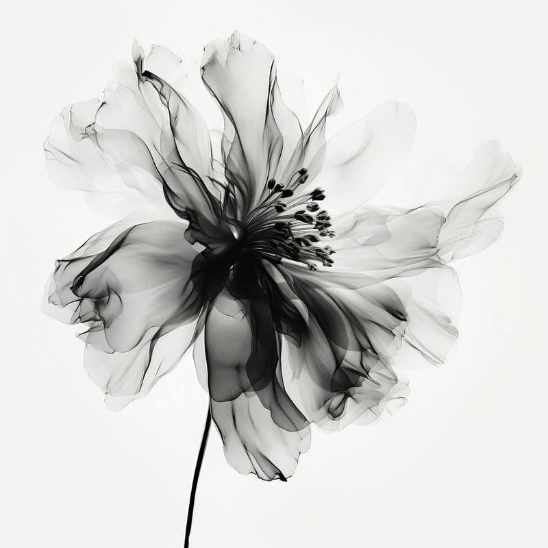Black And White Flower