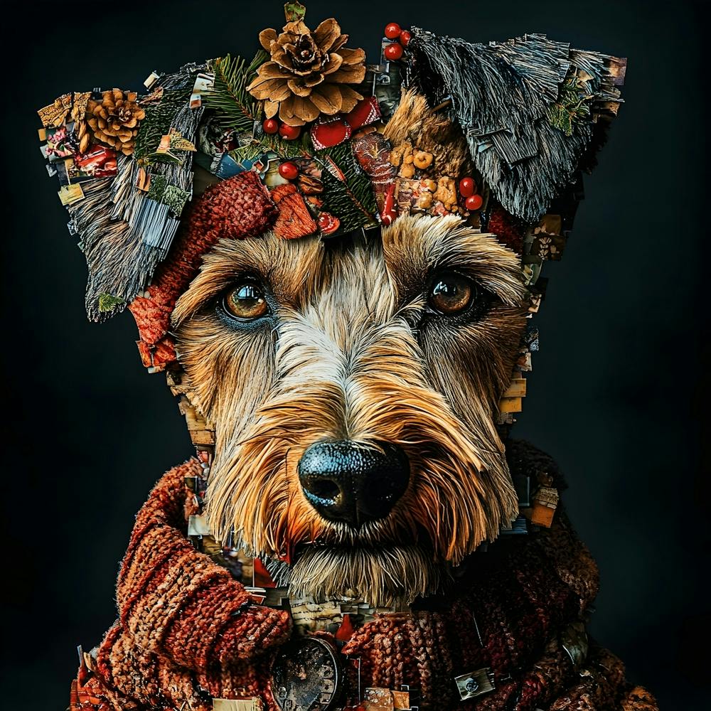 Christmas Airedale 7