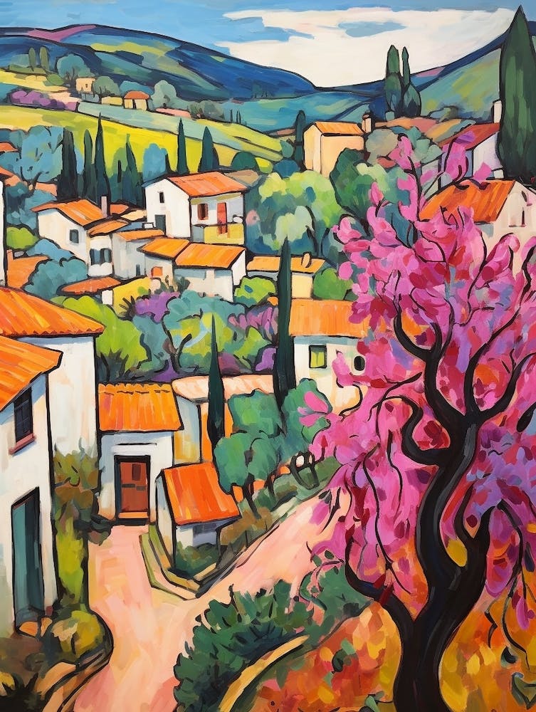 Cortona Italy 1 Fauvist Painting