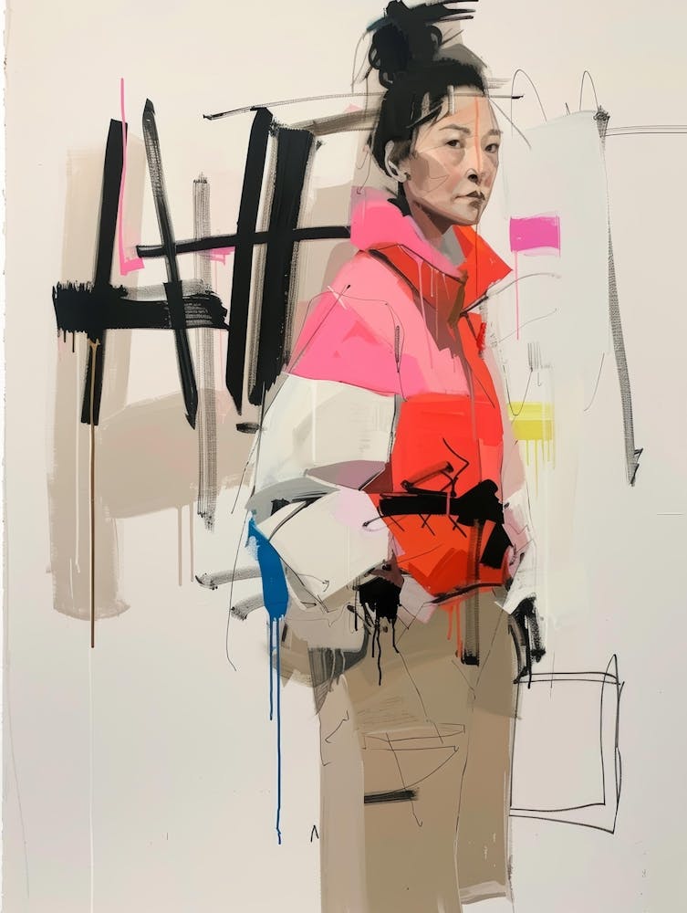 Woman In Pink Jacket