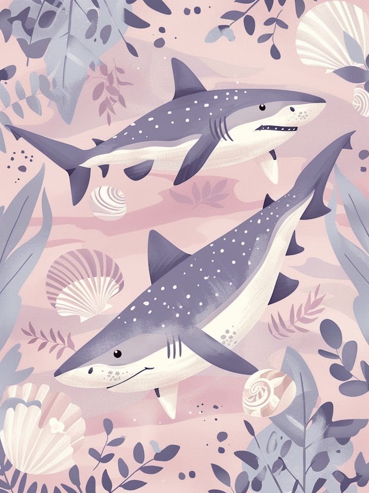 Bigeye Thresher Shark Illustration 2