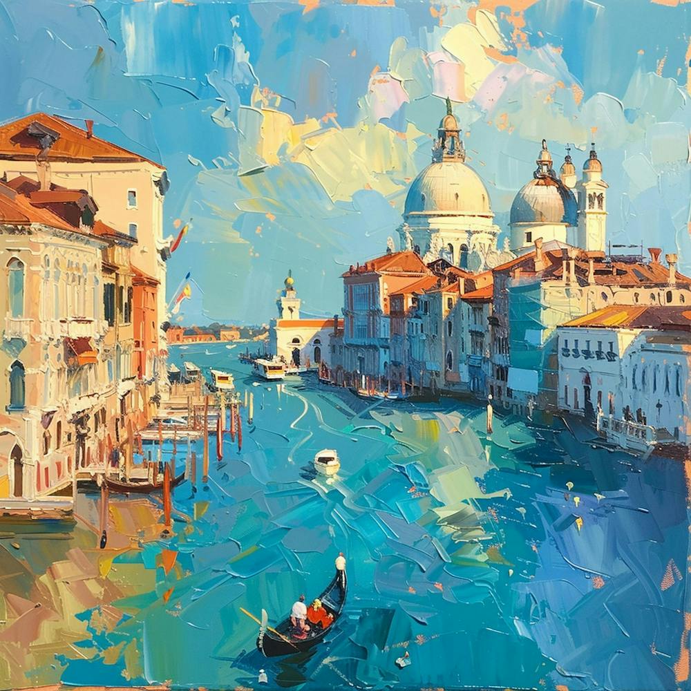 A Venice With Grand Canal Oil Painting Illustrat 1720474960 4