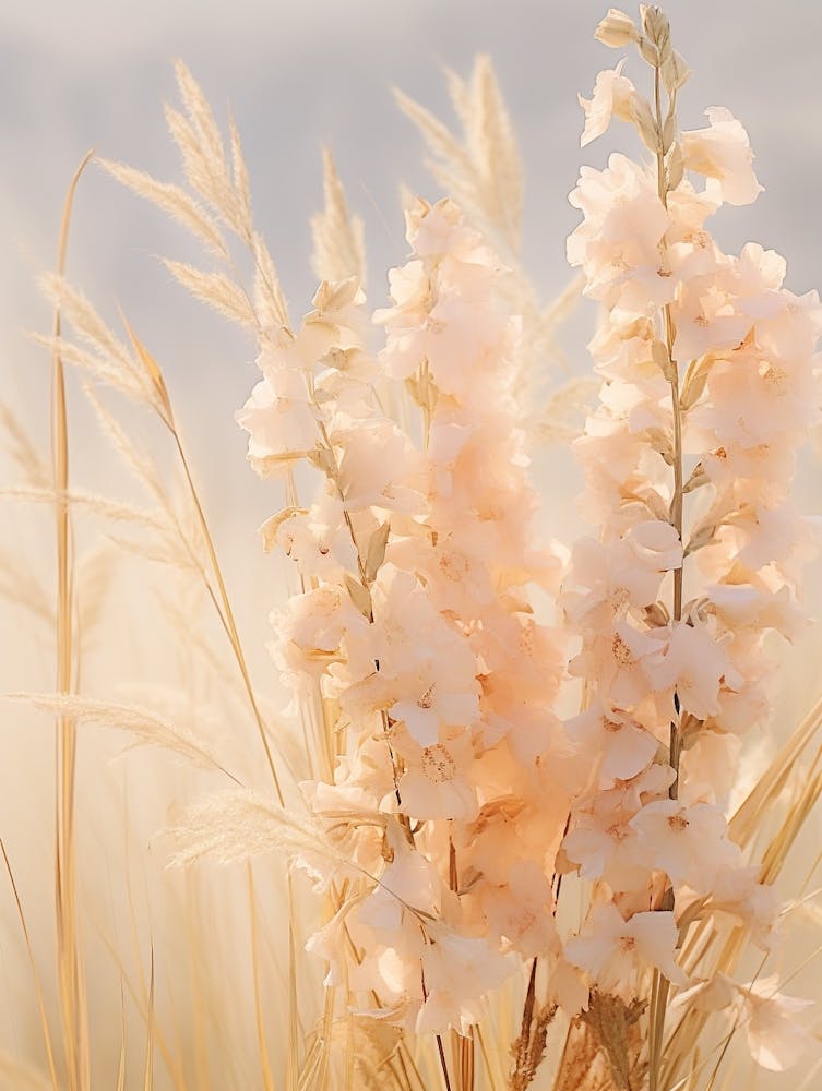 Boho Dried Flowers Larkspur 1