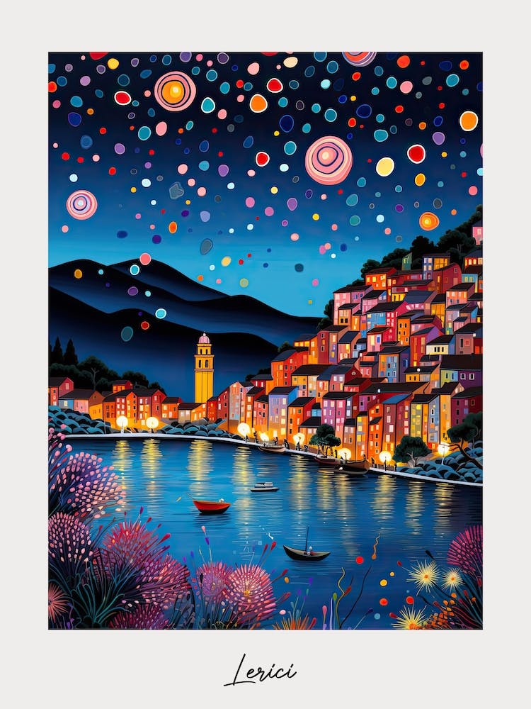 Poster Of Lerici, Italy, Illustration In The Style Of Pop Art 4