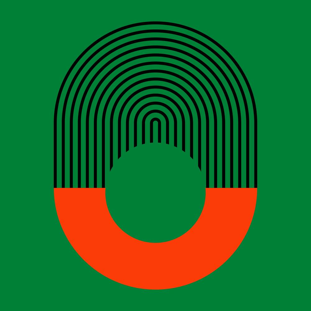 Green and Orange Mid-Century Modern