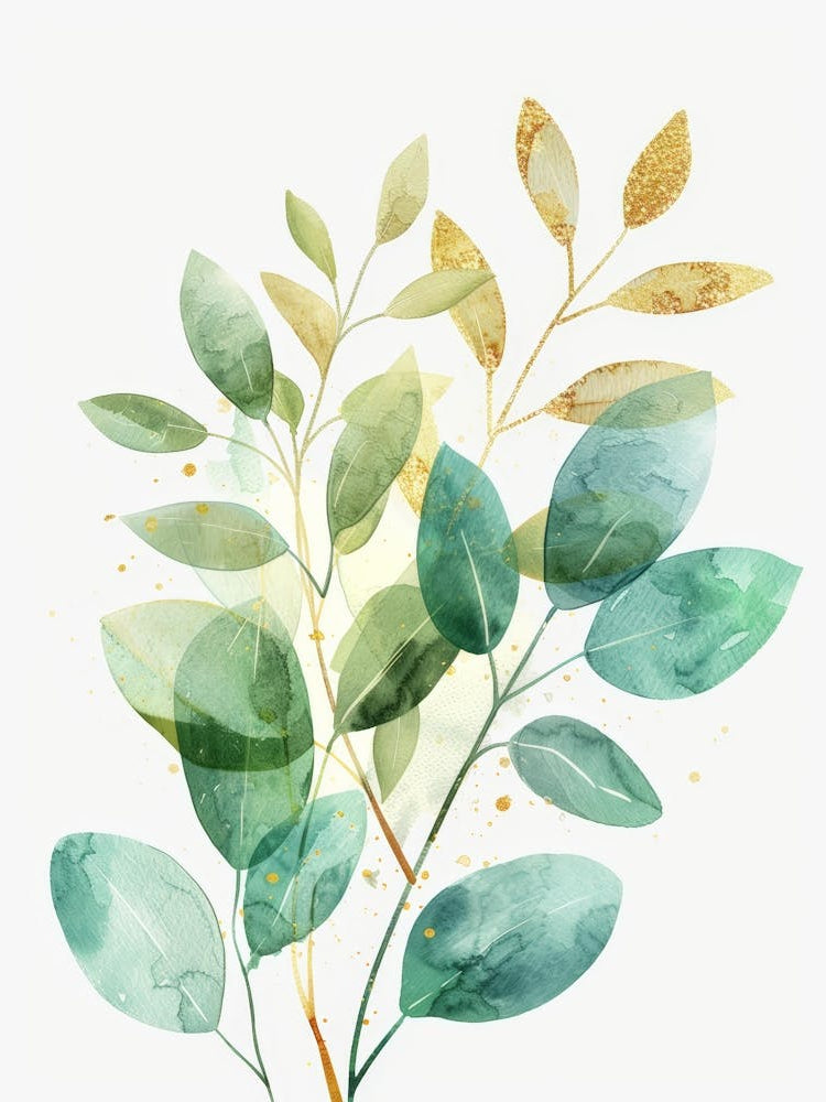 Watercolor Leaves 11