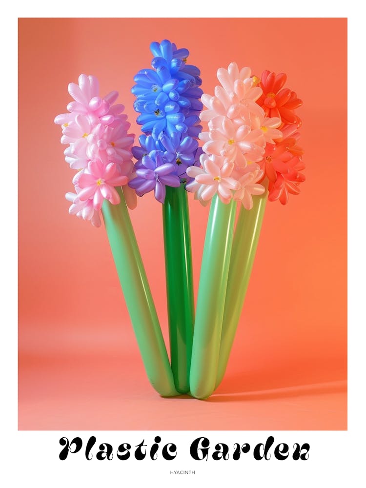 Dreamy Inflatable Flowers Poster Hyacinth 1