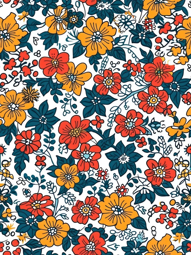 Orchid Orbit London Fabrics Floral Pattern 3