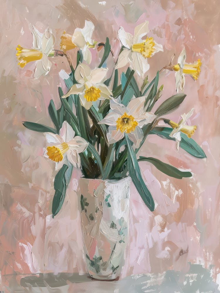 A World Of Flowers Daffodils 4 Painting