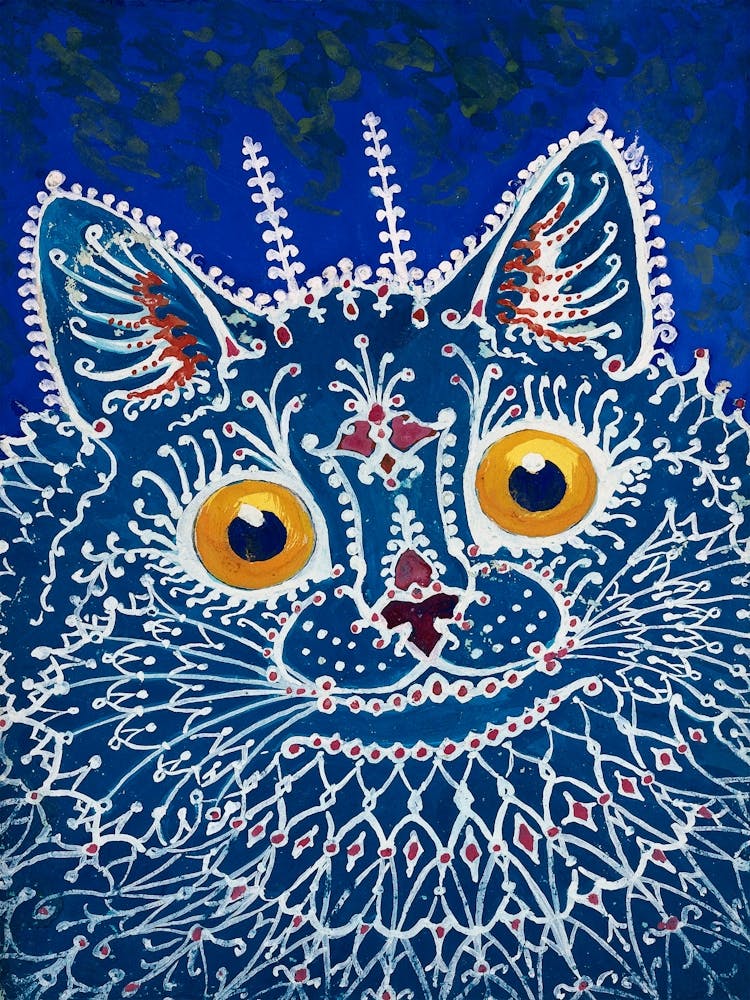 A Cat In Gothic Style, Louis Wain