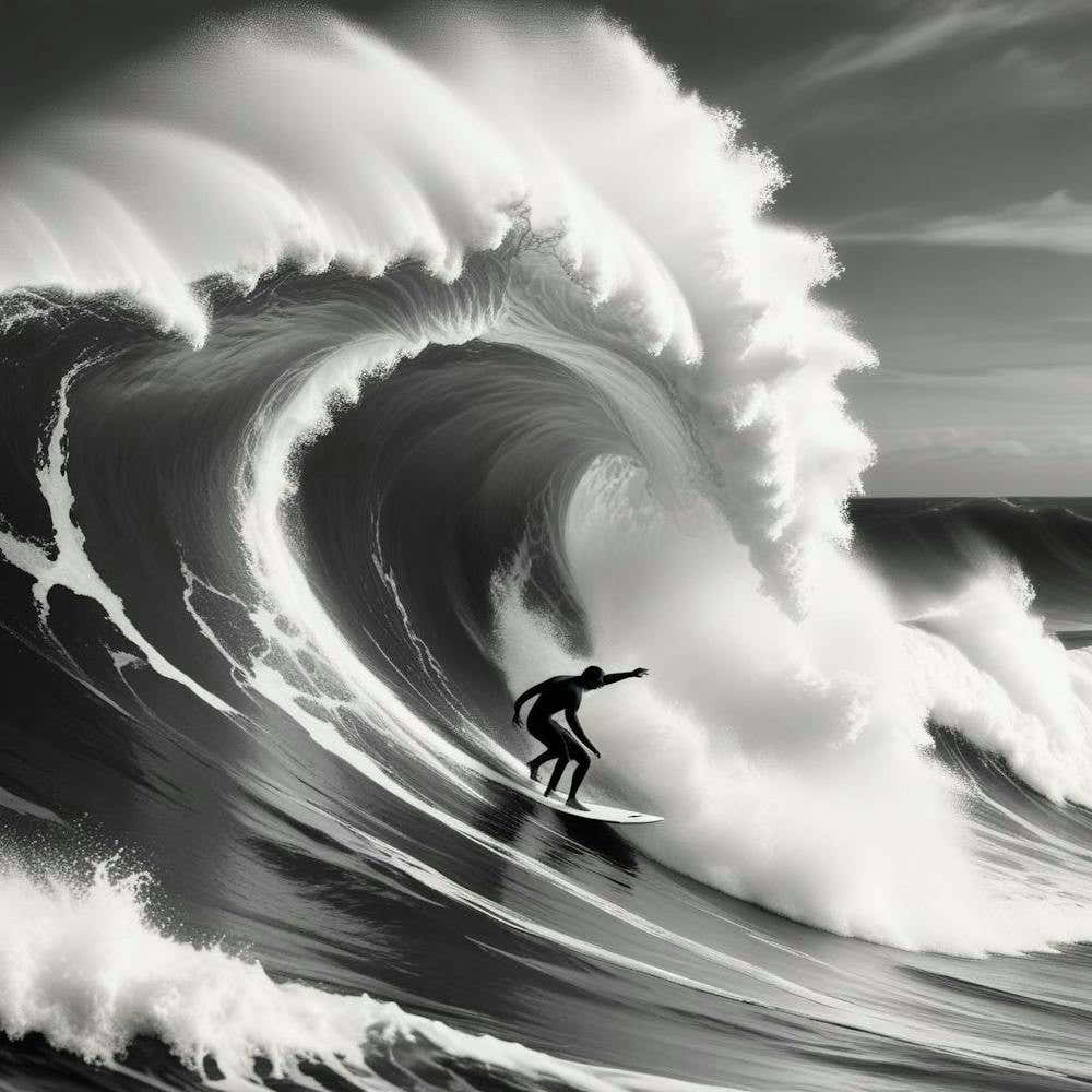 Surfer On A Wave 2
