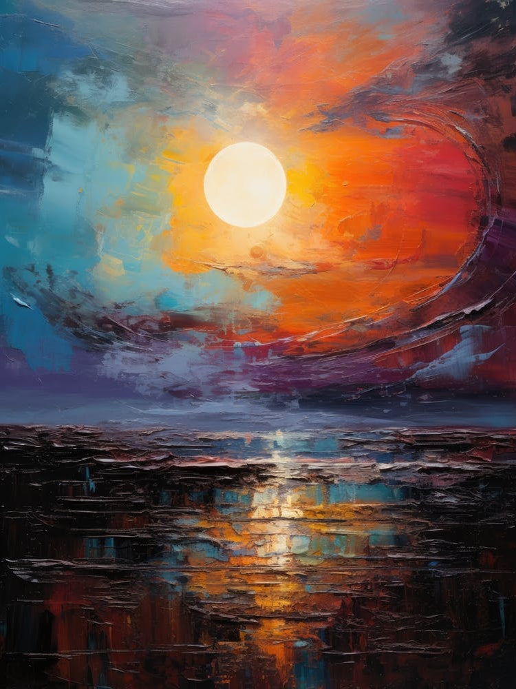 Sunset Over The Sea