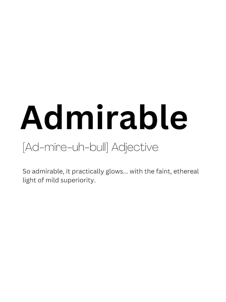 Admirable Definition Meaning 1
