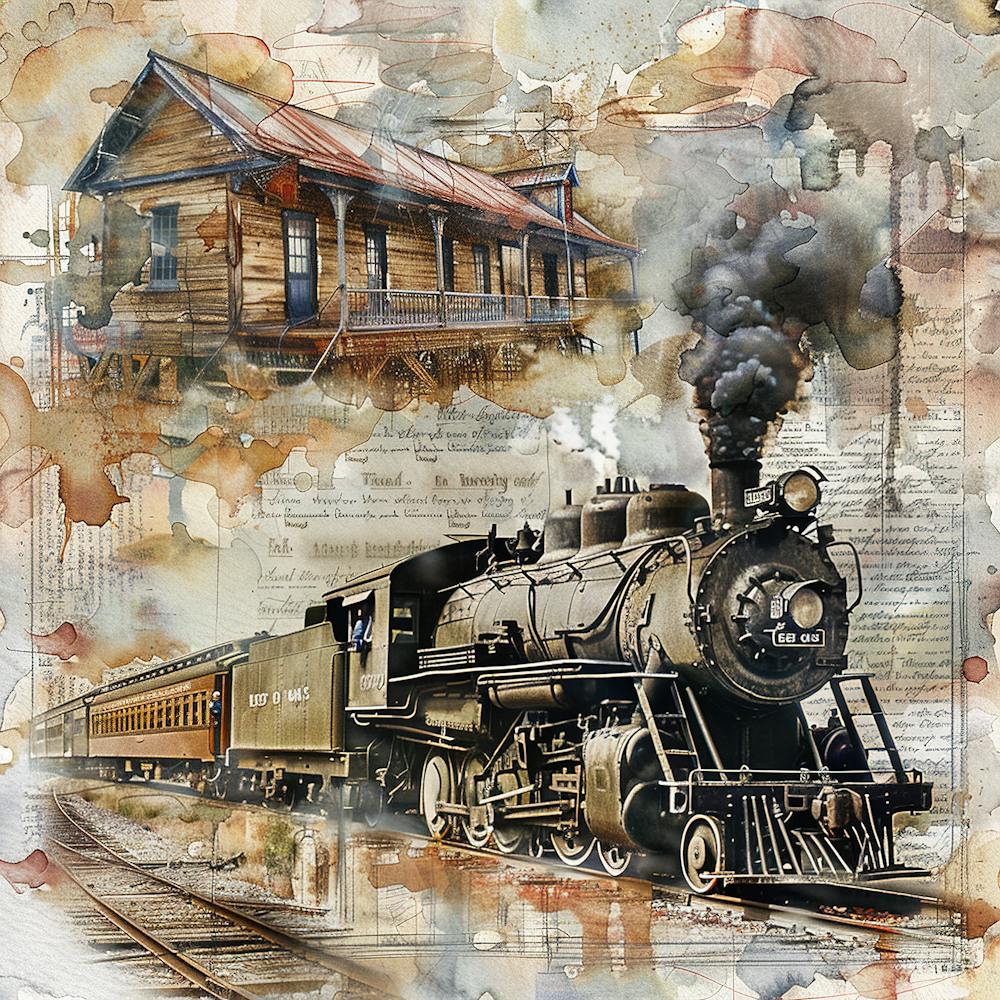 Vintage Steam Train 5