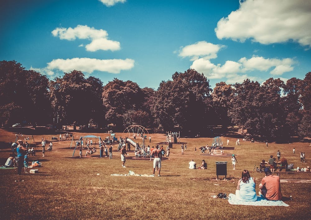 The Day Of Summer At The Park England