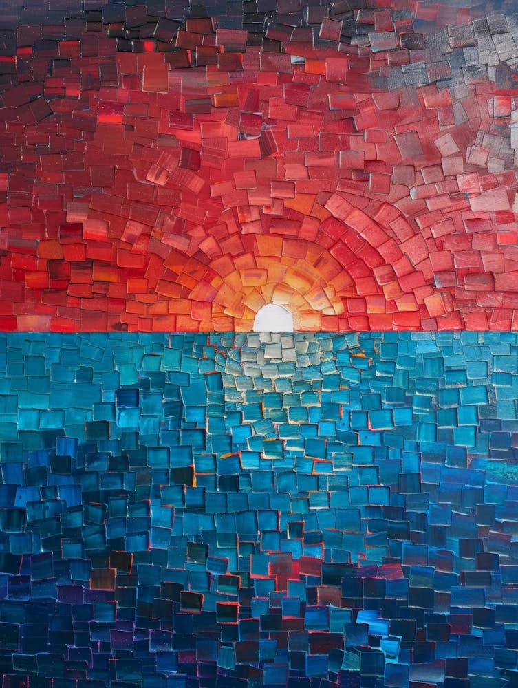 Sunset Over The Ocean 72