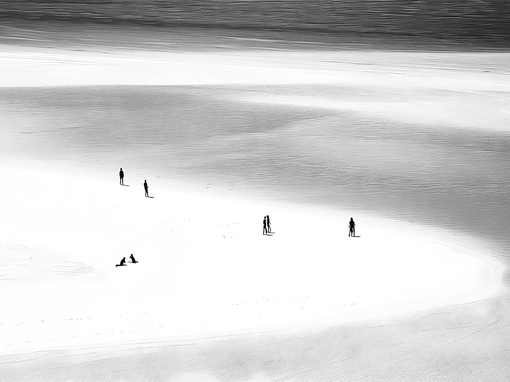 People On The Beach 1