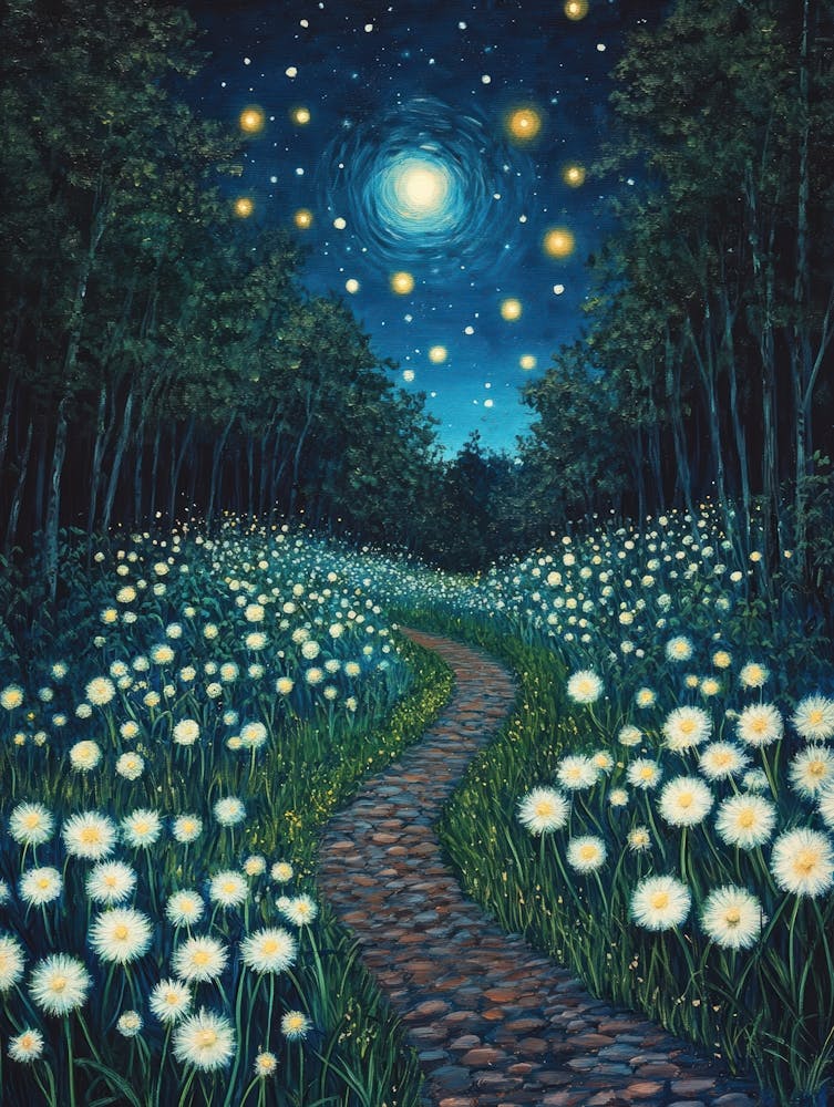 Dandelions At Night 18