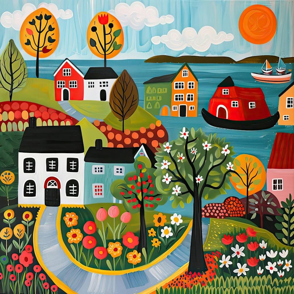 Kids Travel Illustration Denmark 2