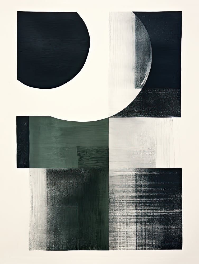 Ethereal Enigma; Risograph Abstract Vintage