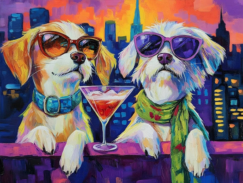 Chiens au Bar sur le Toit 2