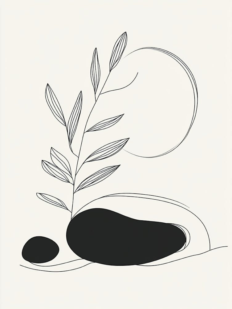 Plant On A Rock