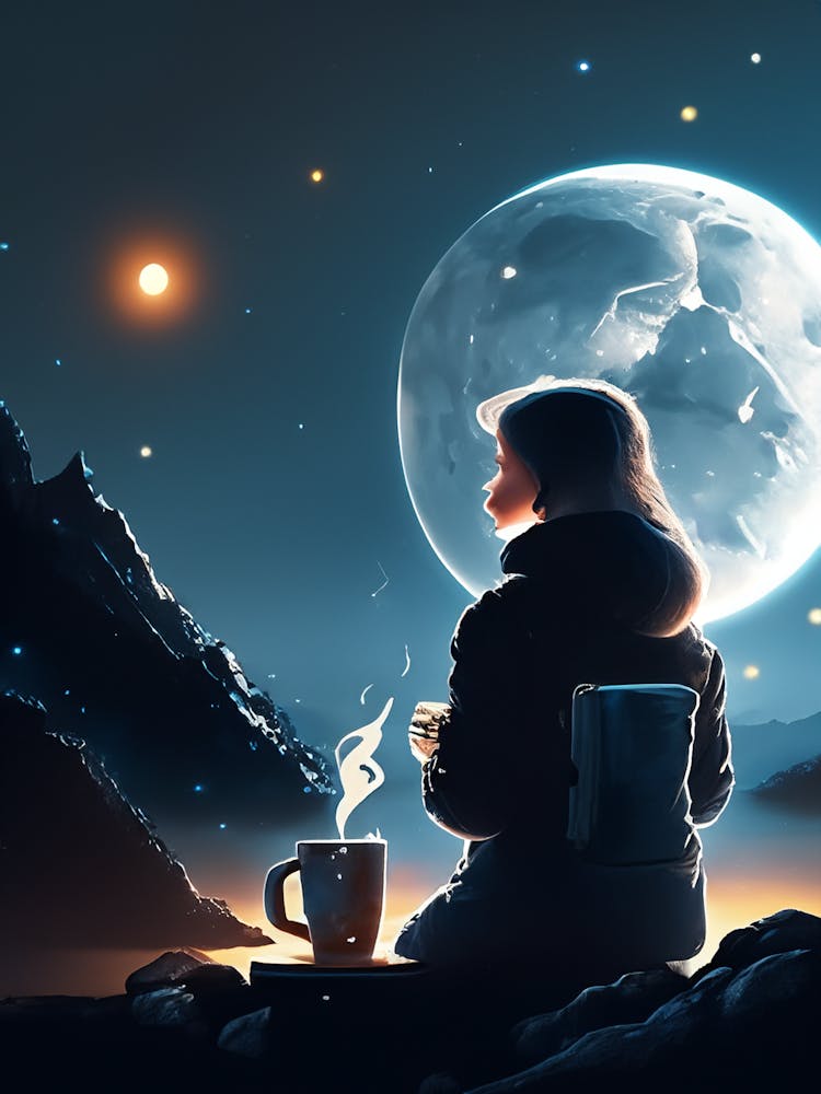Eine Reise Unter Dem Mondlicht - Ruhige Nacht