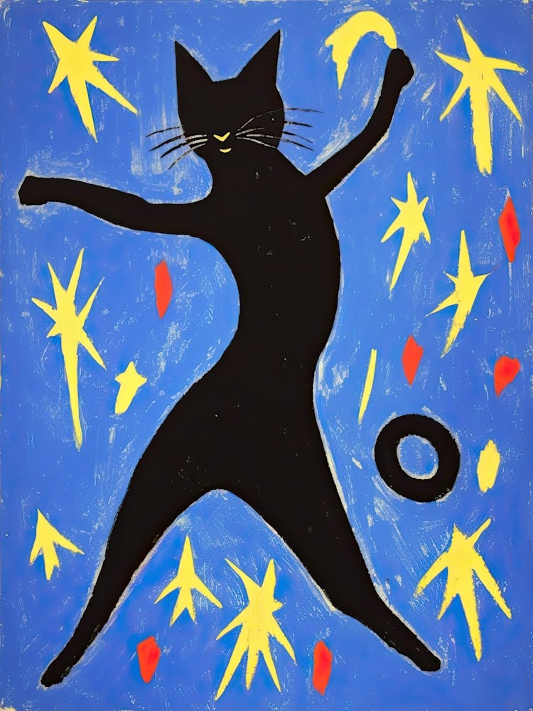Matisse Catisse Cat Blue Dancer Icarus