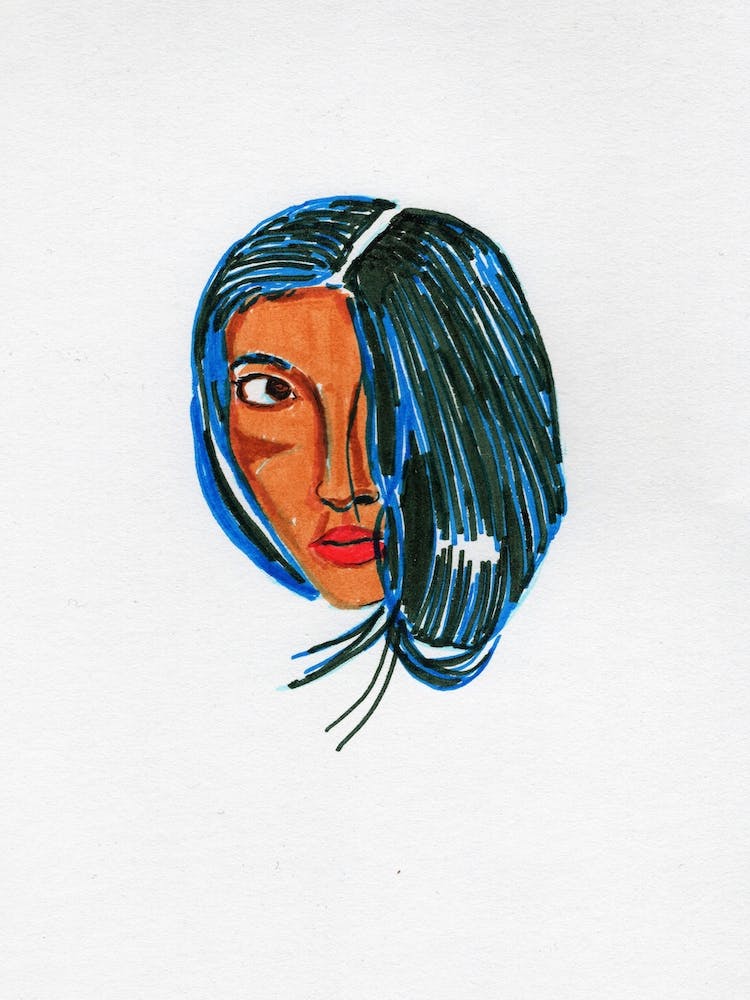 Blue Haired Girl