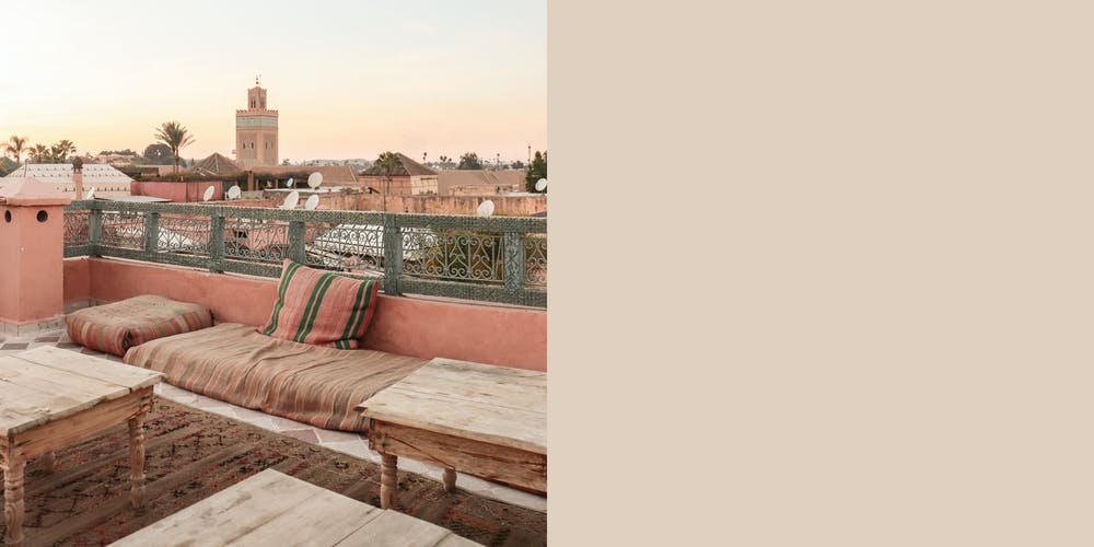 Pastel Rooftop Marrakech