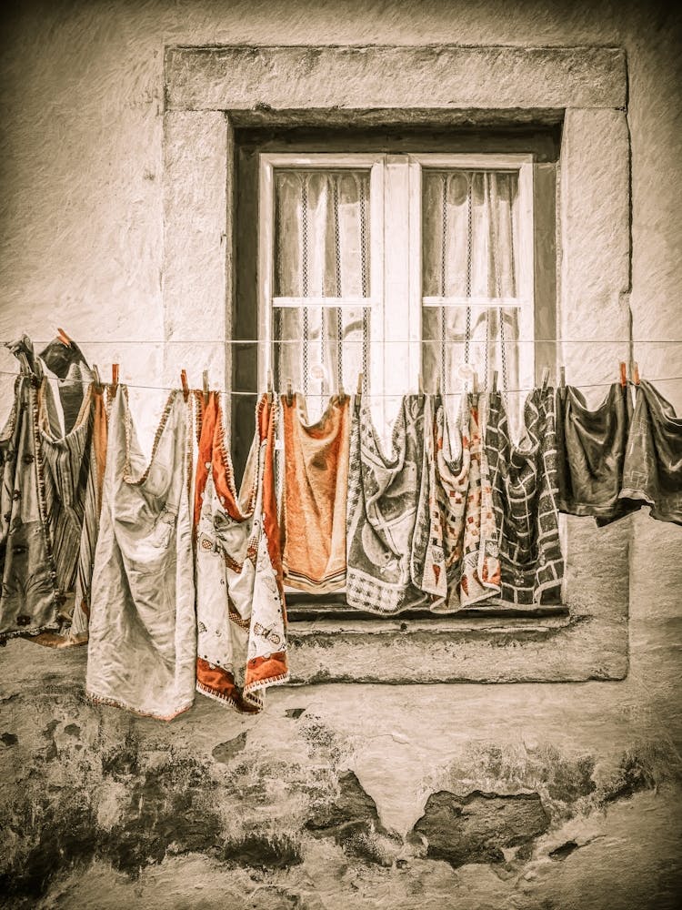 Drying Laundry And Window