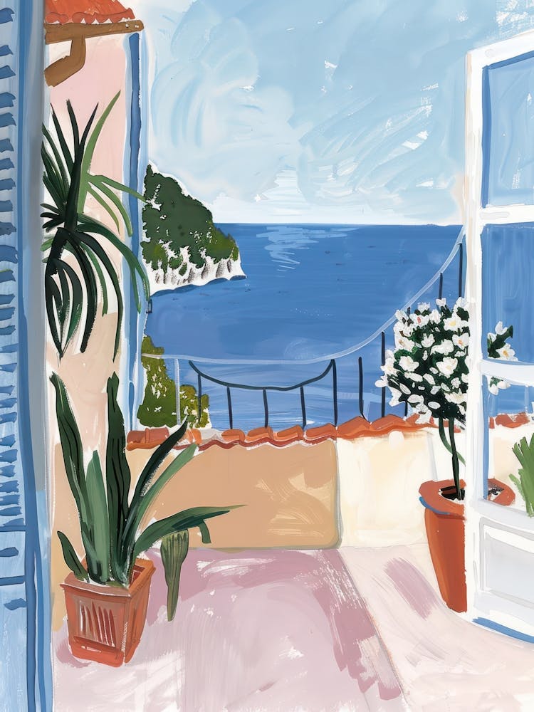 Travel Poster Happy Places Positano 1