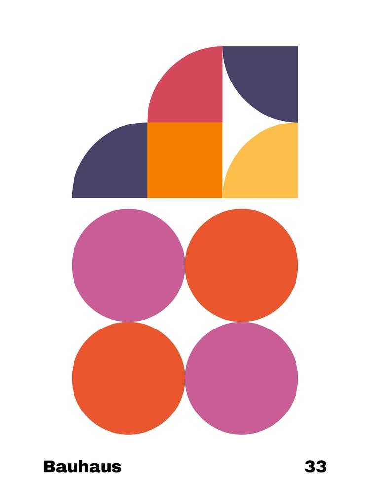 Geometric Bauhaus Poster 33