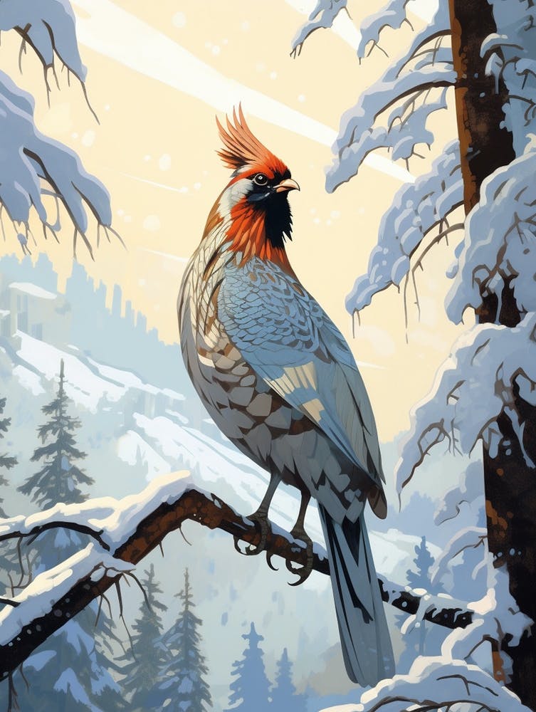 Winter Grouse 2 Illustration