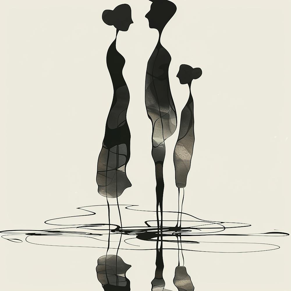 Family Portrait - Reflection art, abstract art, abstract painting  city wall art, colorful wall art, home decor, minimal art, modern wall art, wall art, wall decoration, wall print colourful wall art, decor wall art, digital art, digital art download, interior wall art, downloadable art, eclectic wall, fantasy wall art, home decoration, home decor wall, printable art, printable wall art, wall art prints, artistic expression, contemporary, modern art print,