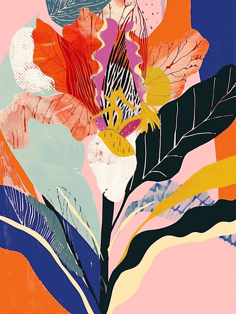 Colourful Flower Illustration Rose 2