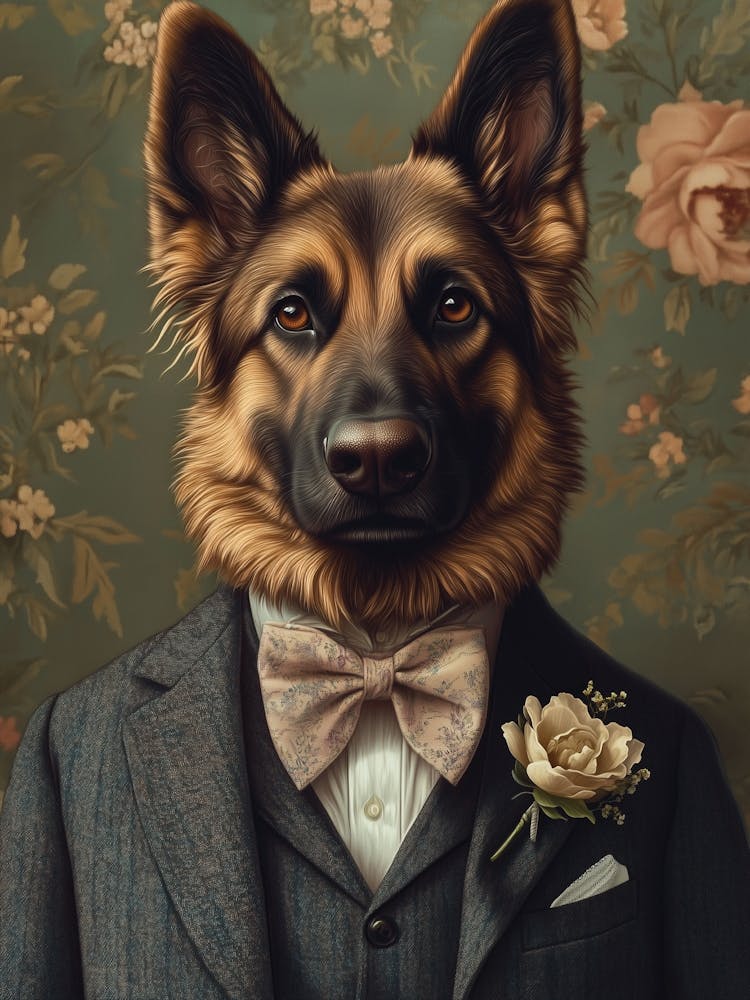 German Shepherd Dapper Gentleman