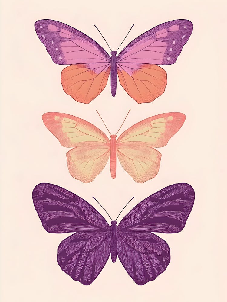 Three Butterflies 1