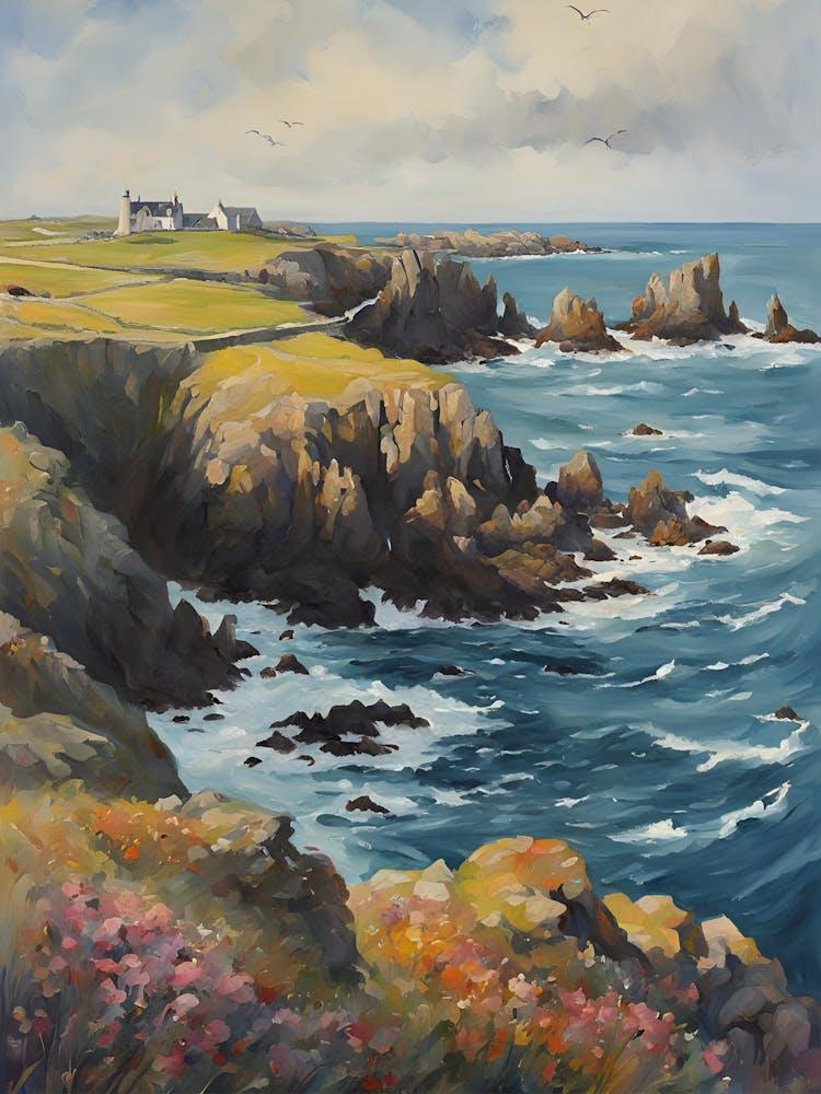 Ile Ouessant, Painting, Poster